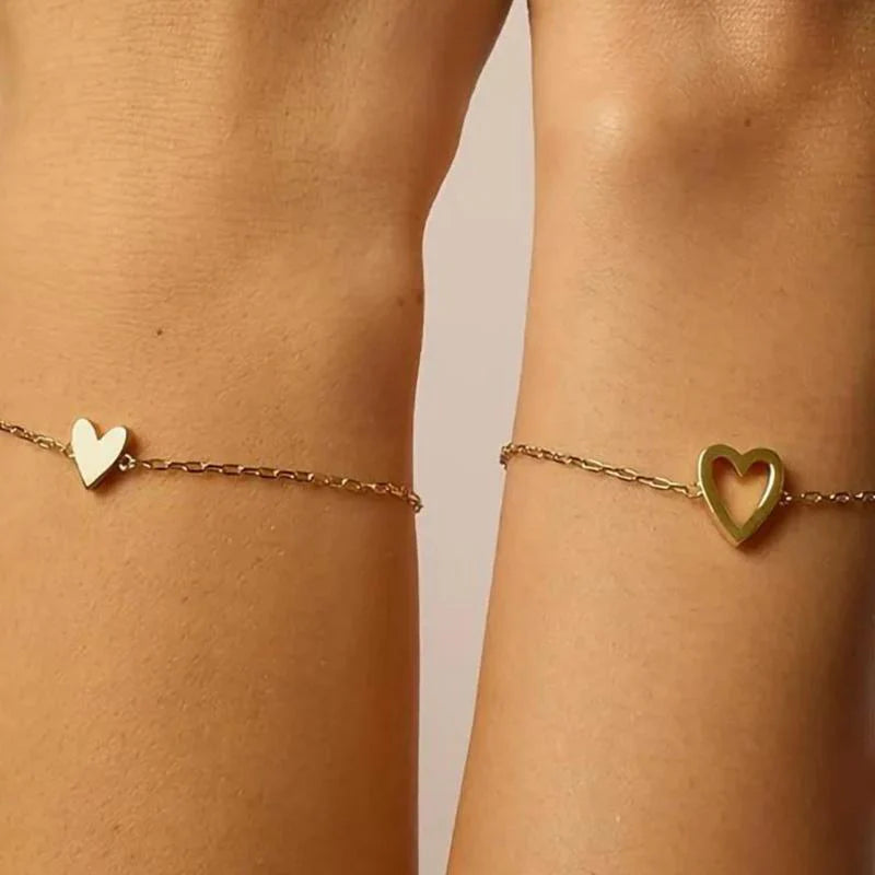 SoulTies™ – Matching Heart Connection Bracelets (Pair)💞