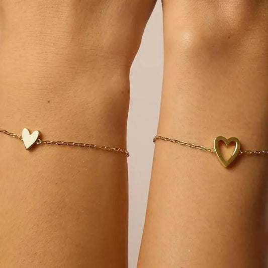 SoulTies™ – Matching Heart Connection Bracelets (Pair)💞