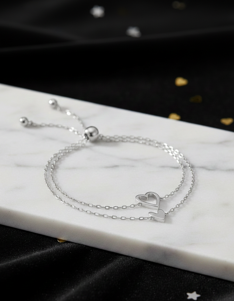 SoulTies™ – Matching Heart Connection Bracelets (Pair)💞