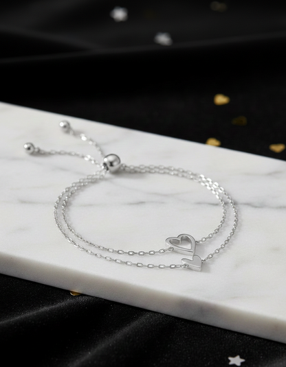 SoulTies™ – Matching Heart Connection Bracelets (Pair)💞