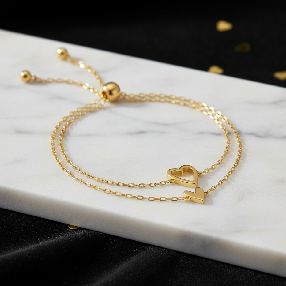 SoulTies™ – Matching Heart Connection Bracelets (Pair)💞