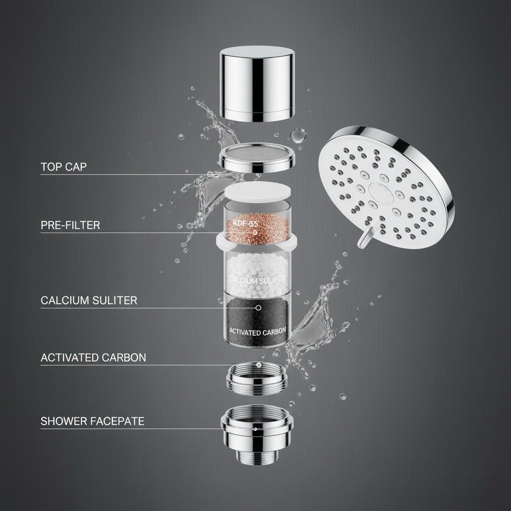 THE SOLAR FILTERED SHOWER HEAD™